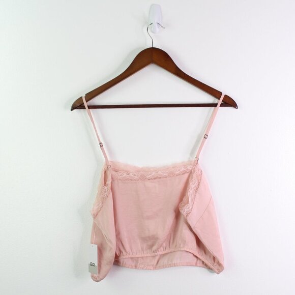 Bp. Lace Trim Crop Camisole Pink L 2Pack - Picture 6 of 6